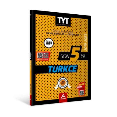 A Yayınları Tyt Türkçe Son 5 Yıl Çıkmış Sorular 20192023