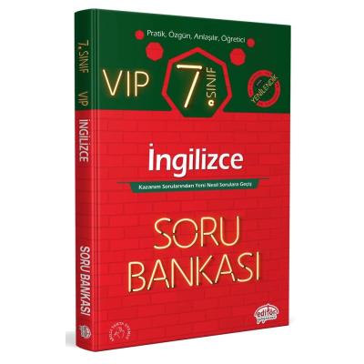 Editör Yayınları 7. Sınıf Vıp İngilizce Soru Bankası