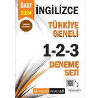 Pegem Yayınları 2024 KPSS ÖABT İngilizce Tamamı Çözümlü Türkiye Geneli 1-2-3 (3'lü Deneme Seti)