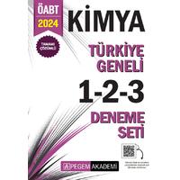 Pegem Yayınları 2024 KPSS ÖABT Kimya Tamamı Çözümlü Türkiye Geneli 1-2-3 (3'lü Deneme Seti)