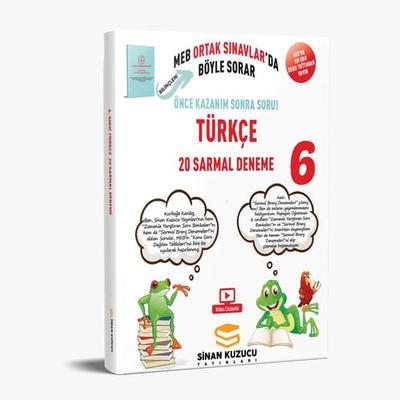 Sinan Kuzucu Yayınları 6. Sınıf Türkçe 20 Sarmal Branş Denemesi