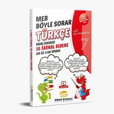 Sinan Kuzucu Yayınları 7. Sınıf Türkçe 20 Sarmal Branş Denemesi