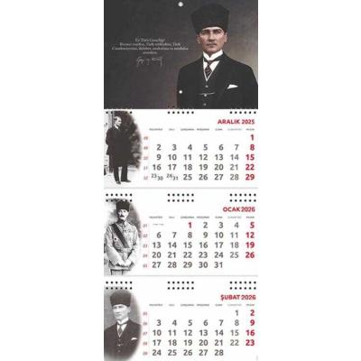 2026 Atatürk Gemici Duvar Takvimi - Gazi