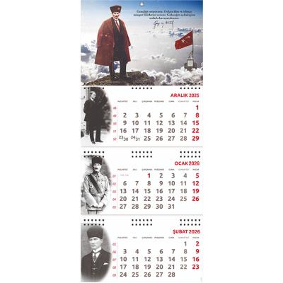 2026 Atatürk Gemici Duvar Takvimi - Sakarya