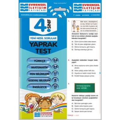 4.Sınıf Tüm Dersler YaprakTestler