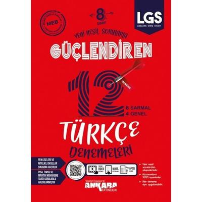 Ankara Yayıncılık Lgs 8. Sınıf Türkçe Güçlendiren 12 Denemeleri  Kampanya