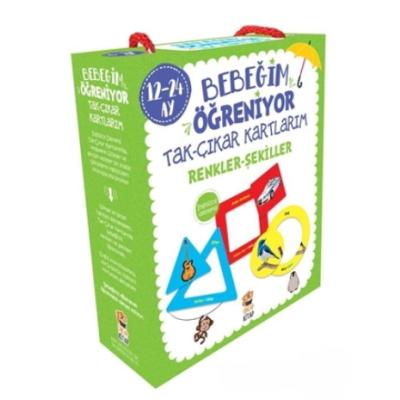 Bebeğim Öğreniyor - Tak Çıkar Kartlarım Renkler Şekiller (12 - 24 Ay)