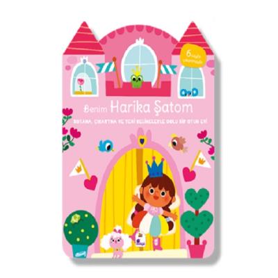 Benim Harika Şatom – Boyama, Çıkartma ve Yeni Kelimelerle Dolu Bir Oyun Evi (6 sayfa çıkartmasıyla)