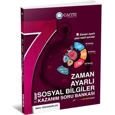Çanta Yayınları 7. Sınıf Sosyal Bilgiler Zaman Ayarlı Kazanım Soru Bankası