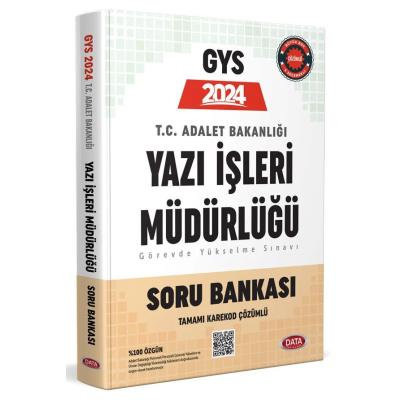Data Yayınları 2024 Adalet Bakanlığı Yazı İşleri Müdürlüğü GYS Soru Bankası - Karekod Çözümlü