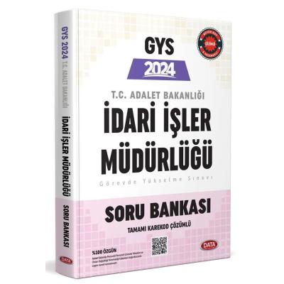 Data Yayınları 2024 GYS Adalet Bakanlığı İdari İşler Müdürlüğü Soru Bankası - Karekod Çözümlü