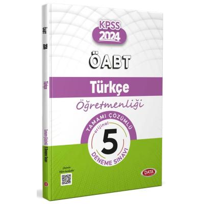 Data Yayınları 2024 ÖABT  Türkçe Öğretmenliği Tamamı Çözümlü 5 Deneme Sınavı