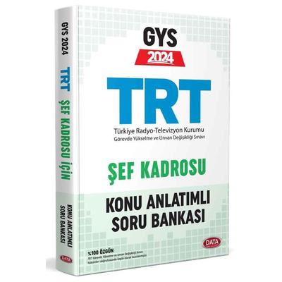 Data Yayınları 2024 TRT Şef Kadrosu İçin GYS Konu Anlatımlı Soru Bankası