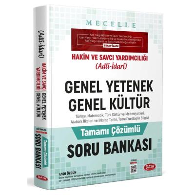 Data Yayınları Mecelle Hakim ve Savcı Yardımcılığı (Adli-İdari) Genel Yetenek - Genel Kültür Soru Bankası