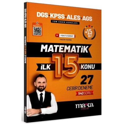 DGS KPSS ALES MEB-AGS Matematik YouTube Hocam İlk 15 Konu 27 Deneme Çözümlü