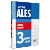 Editör Yayınları 2024 ALES Tamamı Çözümlü 3 Deneme Sınavı