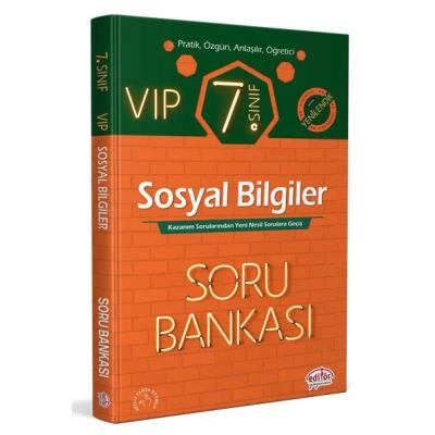 Editör Yayınları 7. Sınıf Vıp Sosyal Bilgiler Soru Bankası