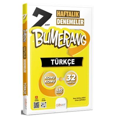 Günay Yayınları 7. Sınıf Bumerang Haftalık Türkçe Denemeleri
