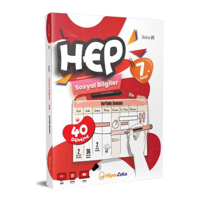 Hiper Zeka 7. Sınıf Haftalık Hep Sosyal Bilgiler 40 Deneme