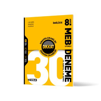 Hız Yayınları LGS 8. Sınıf İngilizce 30 Deneme