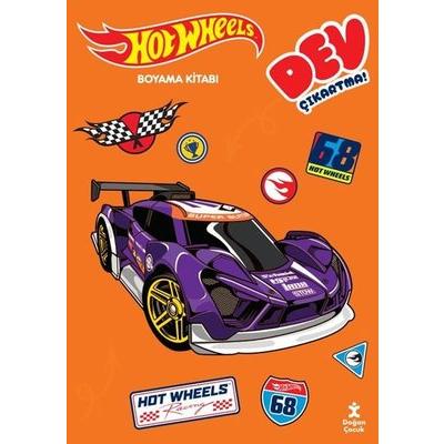 Hot Wheels - Dev Çıkartmalı Boyama Kitabı