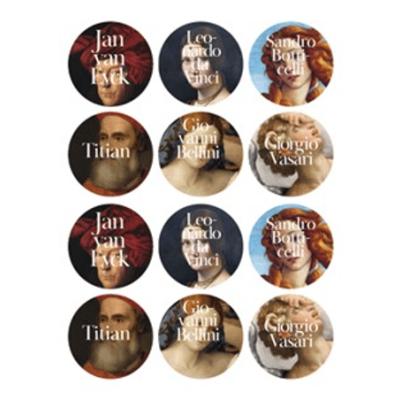 İkonik Tablolar Sticker (12’li)