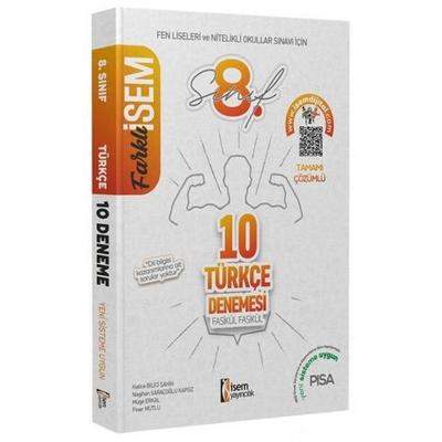 İsem Yayınları Lgs 8. Sınıf Türkçe Farklı İsem Fasikül Fasikül 10 Deneme Kampanya