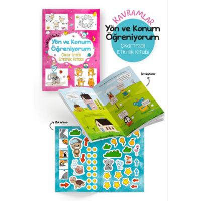 Kavramlar – Yön ve Konum Öğreniyorum – Çıkartmalı Etkinlik Kitabı