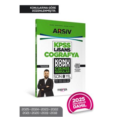 KPSS Lisans Coğrafya Konu Konu Çıkmış Sorular Son 8 Yıl Çıkmış Sorular (2025 Dahil)