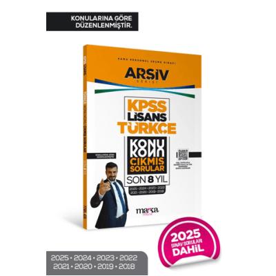 KPSS Lisans Türkçe Konu Konu Çıkmış Sorular Son 8 yıl Çıkmış Sorular (2025 Dahil)