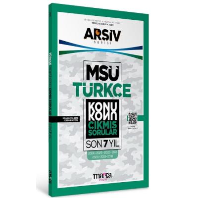 MSÜ TÜRKÇE Konu Konu ÇIKMIŞ SORULAR Son 7 Yıl