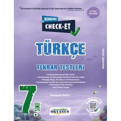 Okyanus Yayınları 7. Sınıf Kendini Check  Et Türkçe Tekrar Testleri