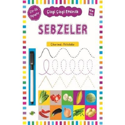 Sebzeler 4 Yaş ve Üstü - Çizgi Çizgi Etkinlik