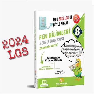Sinan Kuzucu Yayınları 2024 LGS 8. Sınıf Fen Bilimleri Soru Bankası