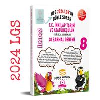 Sinan Kuzucu Yayınları 2024 LGS 8. Sınıf İlk Doz T.C. İnkılap Tarihi ve Atatürkçülük Sarmal Branş Denemesi