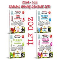 Sinan Kuzucu Yayınları 2024 LGS 8. Sınıf MEB Böyle Sorar İlk Doz Branş Deneme Seti 4 Kitap