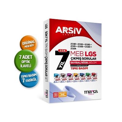 Son 7 Yıl LGS 8. Sınıf ARŞİV Serisi Tıpkı Basım Fasikül Fasikül Çıkmış Sorular Tamamı Video Çözümlü