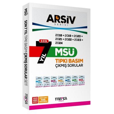 Son 7 Yıl MSÜ ARŞİV Serisi Tıpkı Basım Fasikül Fasikül Çıkmış Sorular Tamamı Video Çözümlü