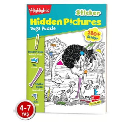 Sticker Hidden Pictures Doğa Puzzle 2'li Set