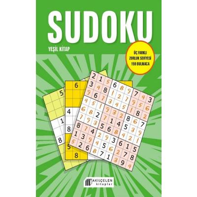 Sudoku Yeşil Kitap - Üç Farklı Zorluk Seviyesi 159 Bulmaca