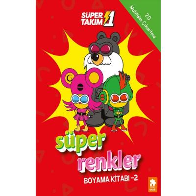 Süper Renkler Boyama Kitabı - 2- Süper 1 Takım