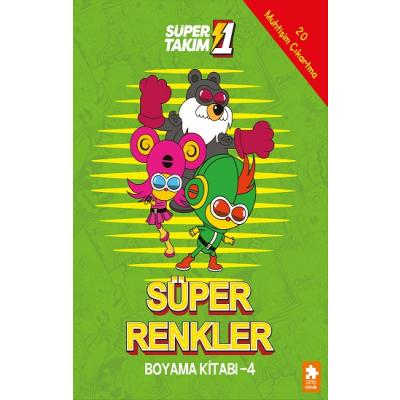 Süper Renkler Boyama Kitabı - 4- Süper 1 Takım