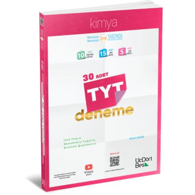 Üç Dört Beş Yayınları TYT Kimya 30 Deneme