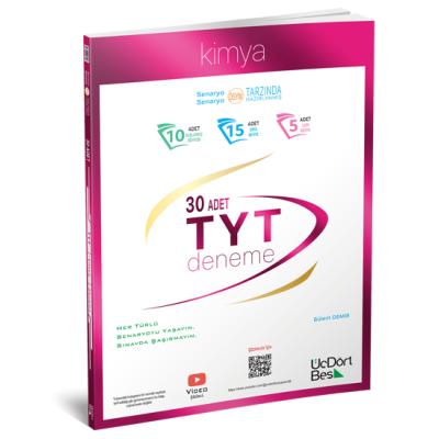 Üç Dört Beş Yayınları Tyt Kimya 30 Deneme KAMPANYA