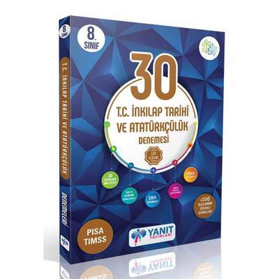 Yanıt Yayınları 8. Sınıf Tc İnkılap Tarihi Ve Atatürkçülük 30 Deneme Video Çözümlü