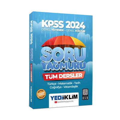 Yediiklim Yayınları 2024 Kpss Genel Yetenek Genel Kültür Tüm Dersler Soru Yağmuru