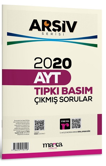 2020 AYT ARŞİV SERİSİ Tıpkı Basım Çıkmış Sorular Tamamı Video Çözümlü