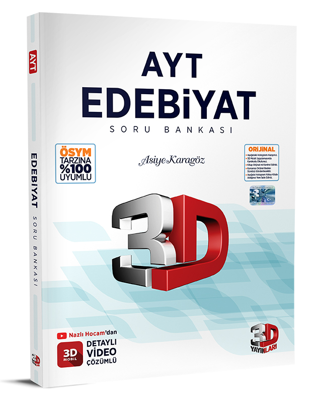3D Yayınları Ayt Edebiyat Soru Bankası