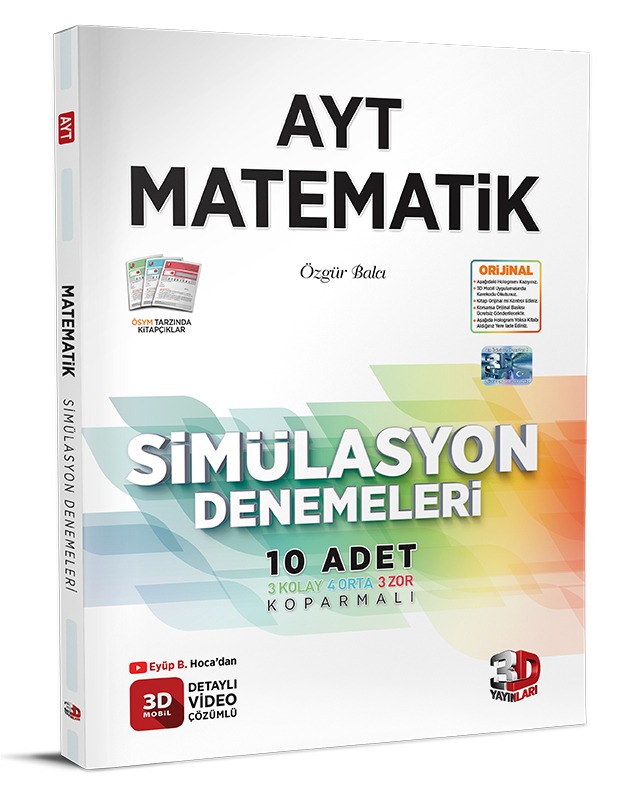 3D Yayınları Ayt Matematik Simülasyon Denemeleri