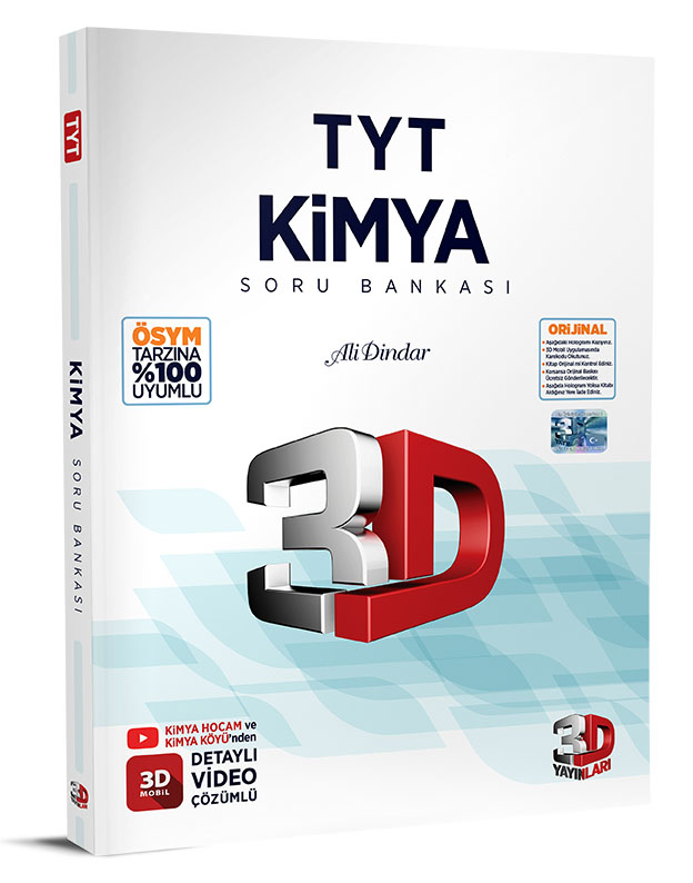 3D Yayınları Tyt Kimya Soru Bankası